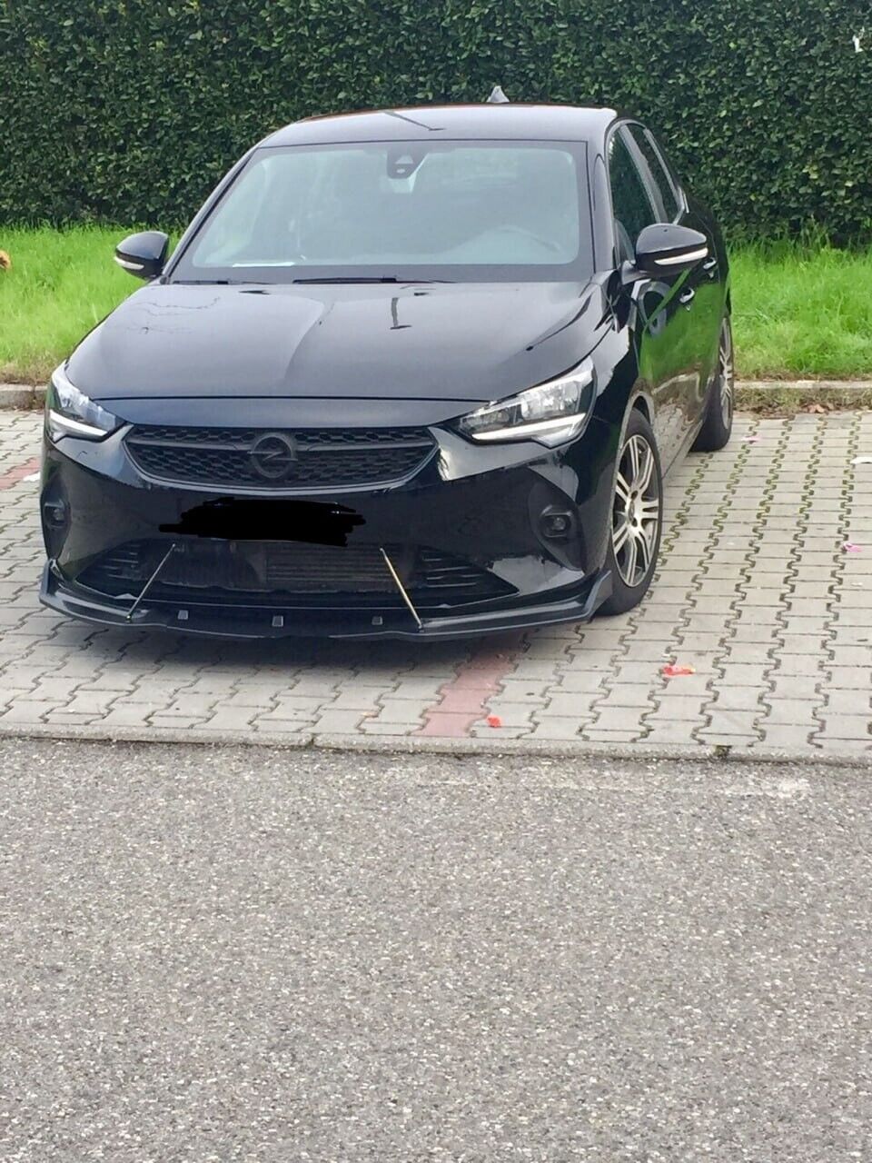 FRONT SPLITTER SUITABLE FOR OPEL CORSA F ABS SPORTY LOOK