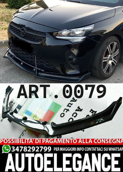 FRONT SPLITTER SUITABLE FOR OPEL CORSA F ABS SPORTY LOOK