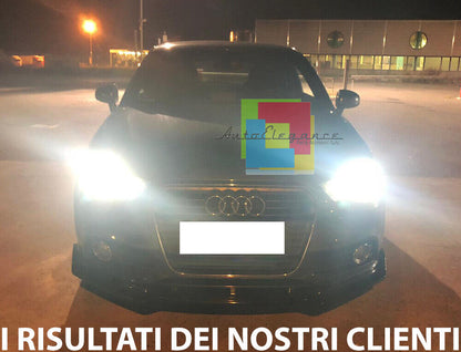 AUDI A1 2010-2015 FRONT BUMPER BLADE ABS SPORT LOOK BLACK SPLITTER