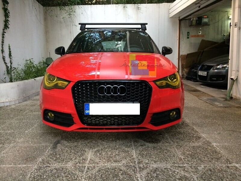 GRIGLIA ADATTA PER AUDI A1 8X 2010-2014 LOOK RS1 NERO LUCIDO