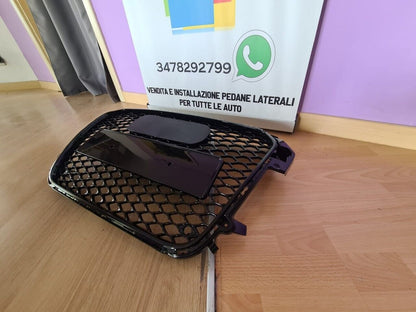 GRIGLIA ADATTA PER AUDI A1 8X 2010-2014 LOOK RS1 NERO LUCIDO