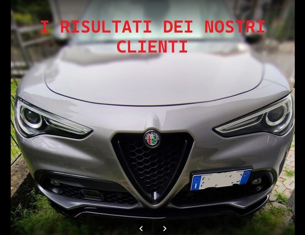 SPLITTER SUITABLE FOR ALFA ROMEO STELVIO GLOSSY BLACK LOOK SPORTY DESIGN