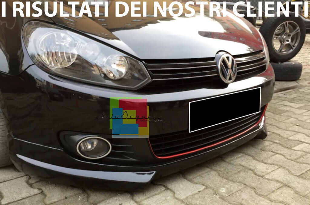 SOTTO PARAURTI ADATTO A VW GOLF VI MK6 08-13 SPOILER ANTERIORE TUNING ABS