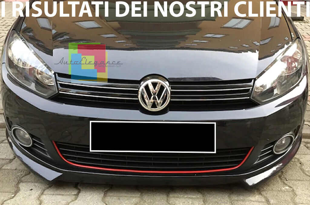 SOTTO PARAURTI ADATTO A VW GOLF VI MK6 08-13 SPOILER ANTERIORE TUNING ABS