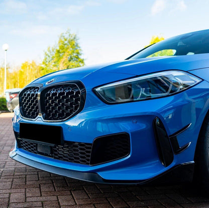 💎GRIGLIA ADATTA PER BMW SERIE 1 F40 LOOK M PERFORMANCE DESIGN NERA DIAMANTATA💎