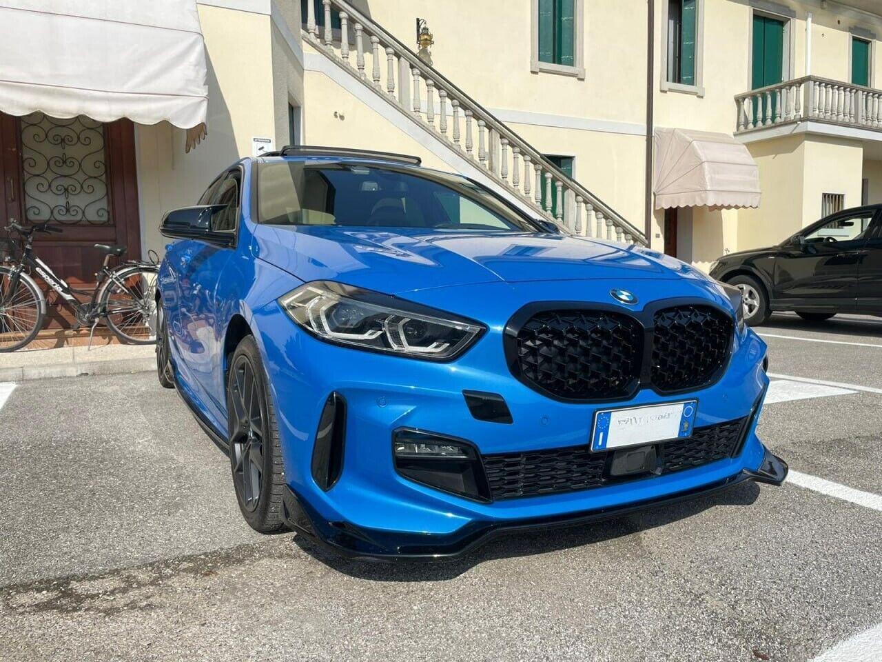 💎GRIGLIA ADATTA PER BMW SERIE 1 F40 LOOK M PERFORMANCE DESIGN NERA DIAMANTATA💎