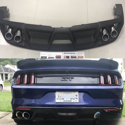 Rear Bumper Rear Diffuser Fit For Mustang 2015 - 2017