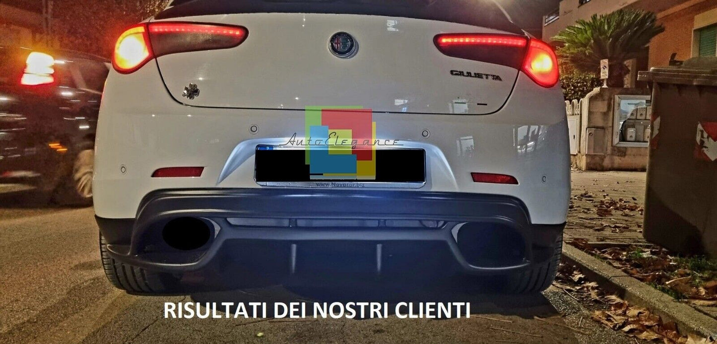 REAR DIFFUSER SUITABLE FOR ALFA ROMEO GIULIETTA GLOSSY BLACK 