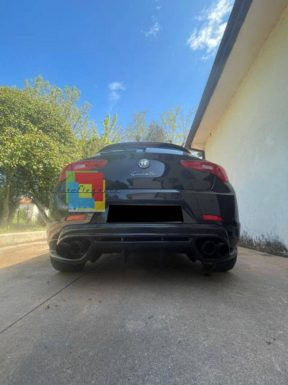 REAR DIFFUSER SUITABLE FOR ALFA ROMEO GIULIETTA GLOSSY BLACK 