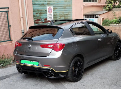 REAR DIFFUSER SUITABLE FOR ALFA ROMEO GIULIETTA GLOSSY BLACK 