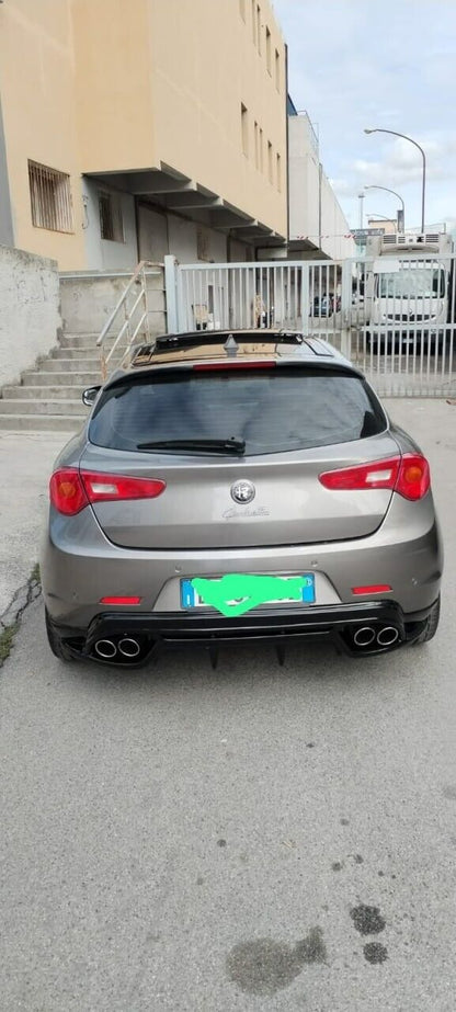 REAR DIFFUSER SUITABLE FOR ALFA ROMEO GIULIETTA GLOSSY BLACK 