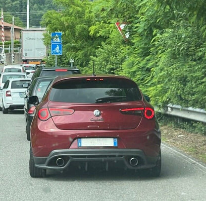 REAR DIFFUSER SUITABLE FOR ALFA ROMEO GIULIETTA GLOSSY BLACK 