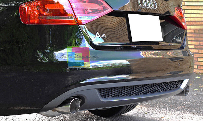 DIFFUSORE PER AUDI A4 B8 07-12 POSTERIORE LOOK SLINE ADATTO SOLO PER STANDARD