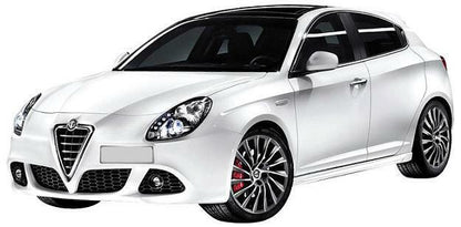 PAIR OF HEADLIGHTS FRONT LEFT RIGHT PROJECTOR HEADLIGHTS ALFA GIULIETTA FROM 2010 ONWARDS P/Black