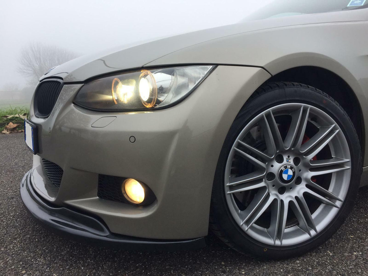 SOTTO PARAURTI ADATTO A BMW SERIE 3 E92 E93 M SPOILER ANTERIORE SPLITTER ABS