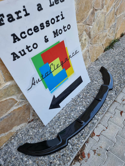 BMW 3 SERIES E46 M3 FRONT BUMPER SPLITTER BLADE ABS GLOSS BLACK .V.