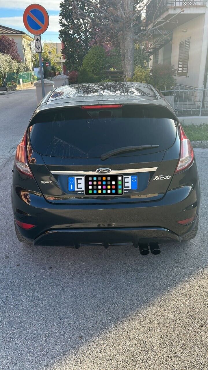 per FORD FIESTA MK7 2008 AL 2017 SOTTO PARAURTI ST DESIGN DIFFUSORE ABS- PLASTIC