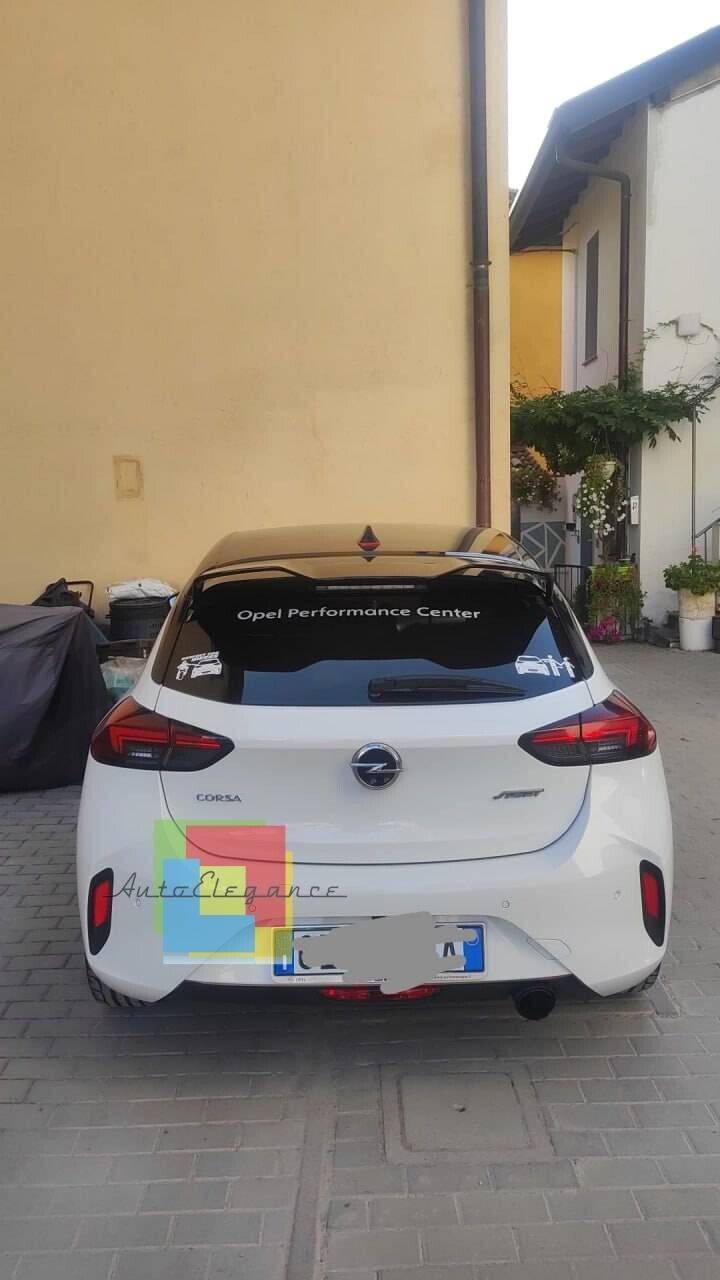 SPOILER SUITABLE FOR OPEL CORSA F 2019+ GLOSSY BLACK
