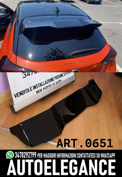 SPOILER SUITABLE FOR OPEL CORSA F 2019+ GLOSSY BLACK