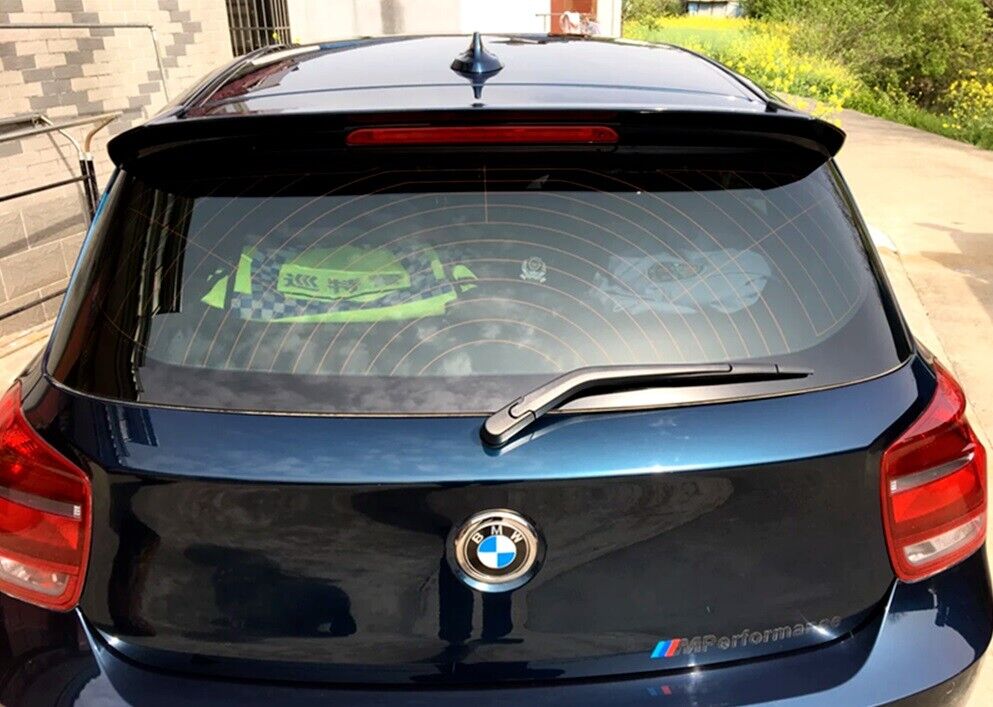 BMW 1 SERIES F20 F21 2011-2019 M SPORT GLOSS BLACK ROOF REAR SPOILER 05