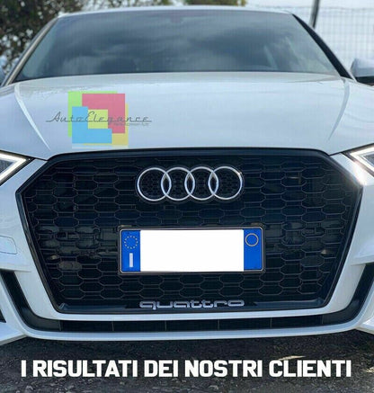 GRIGLIA ADATTA PER AUDI A3 8V 2017-2020 LOOK RS3 LOOK NERO LUCIDA 0033