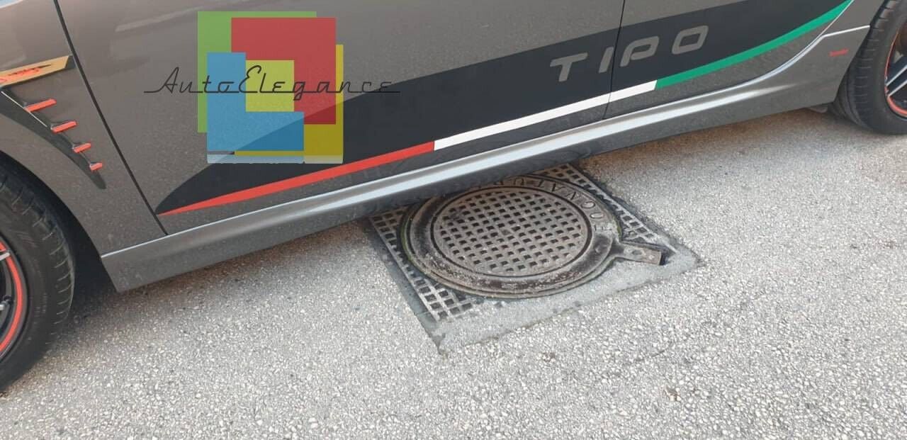 SKIRTS SUITABLE FOR FIAT TIPO HB SW SEDAN 2015+ RAW LOOK SPORT DESIGN