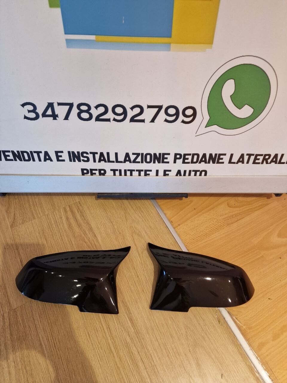 BMW SERIE 3 F30 F31 F34 SPECCHI SOSTITUTIVI CALOTTE SPECCHIETTI NERO  LOOK M