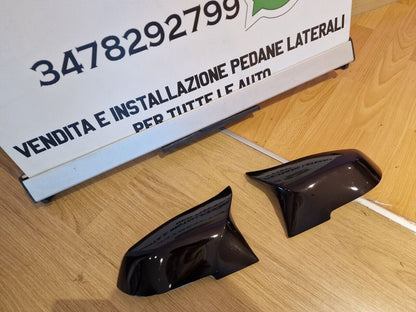 BMW SERIE 3 F30 F31 F34 SPECCHI SOSTITUTIVI CALOTTE SPECCHIETTI NERO  LOOK M