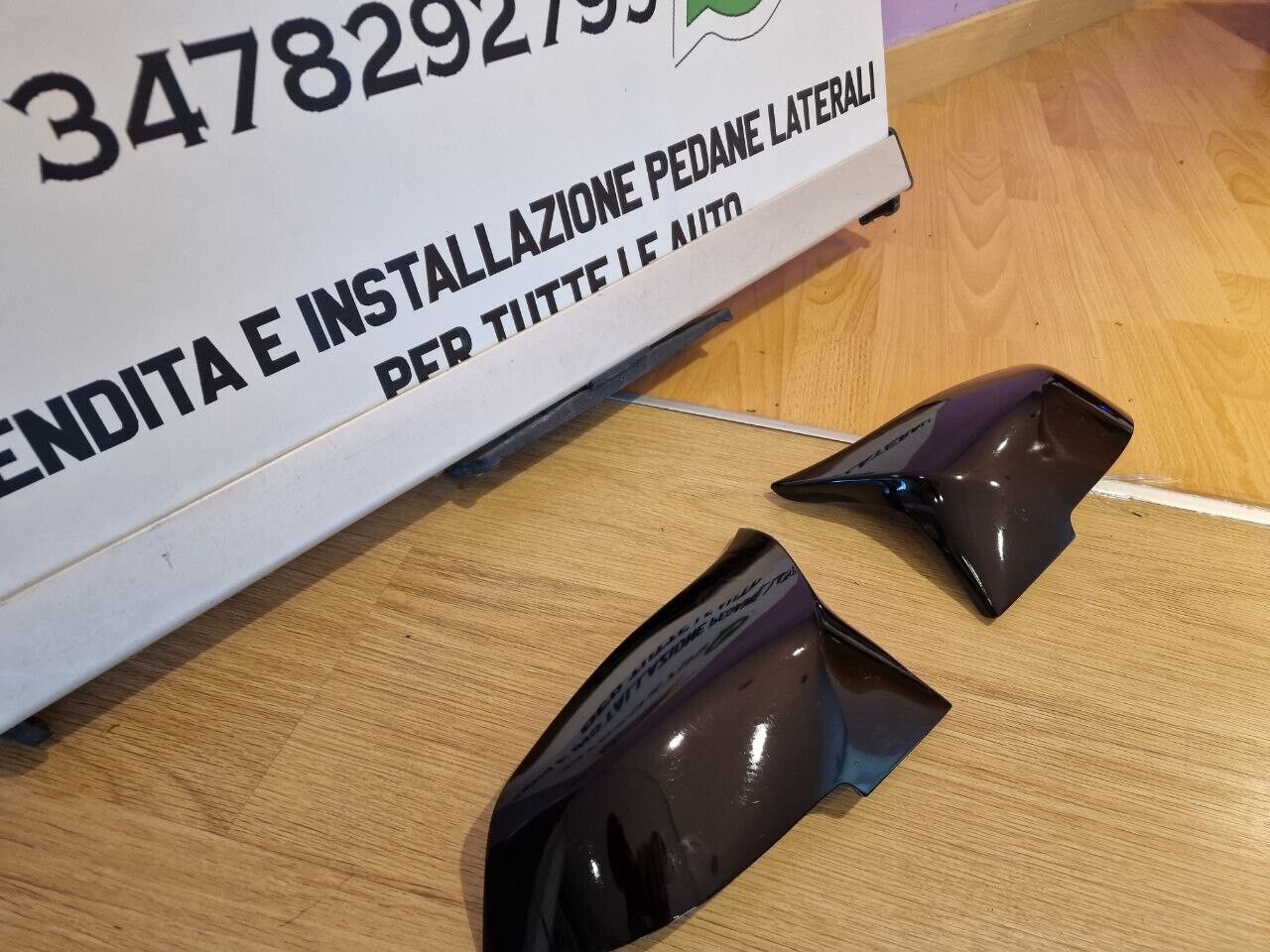 BMW SERIE 3 F30 F31 F34 SPECCHI SOSTITUTIVI CALOTTE SPECCHIETTI NERO  LOOK M