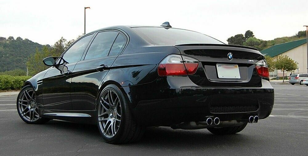 BOOT SPOILER SUITABLE FOR BMW 3 SERIES E90 MSPORT LOOK GLOSSY BLACK