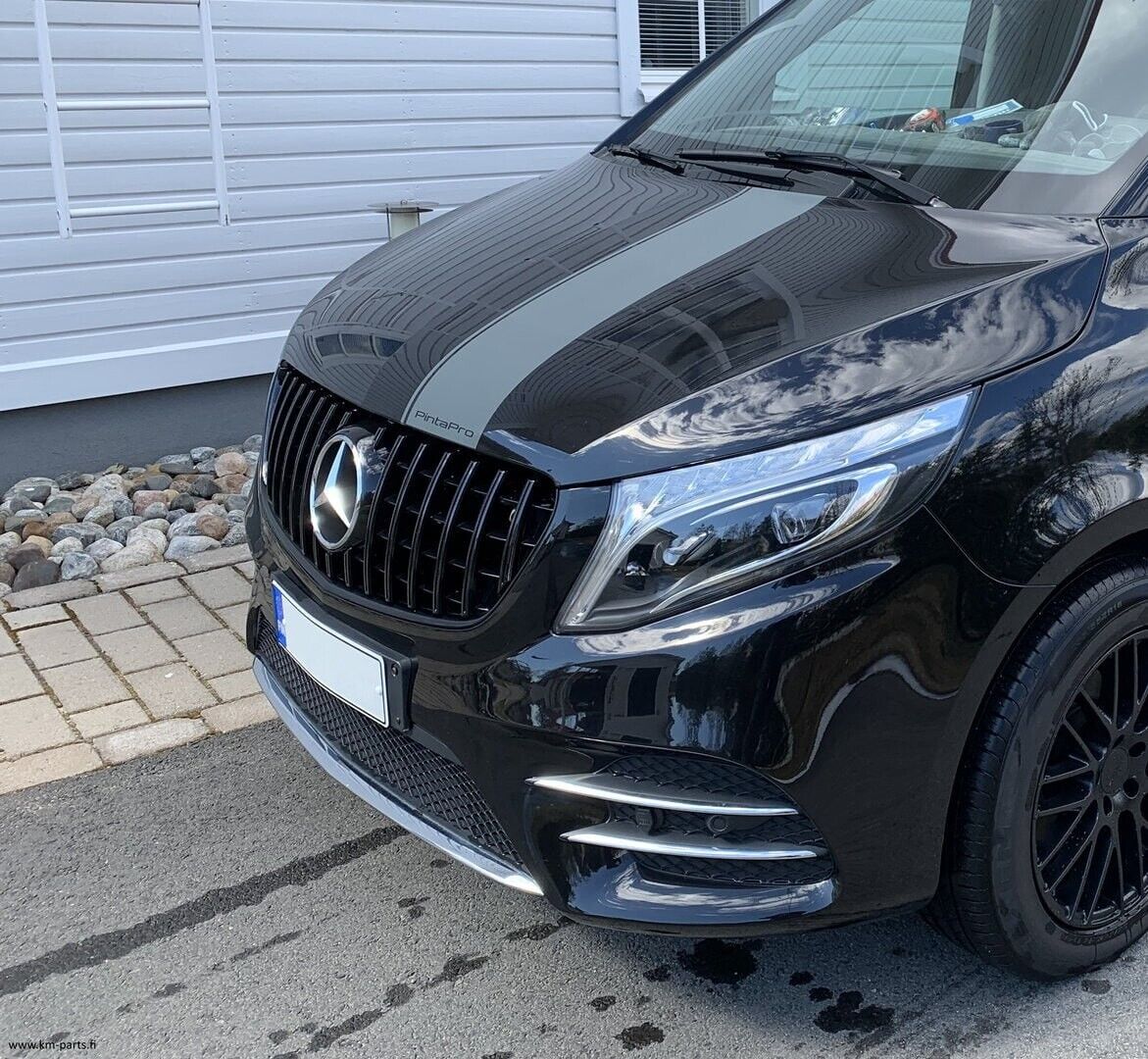 ✨GRIGLIA ADATTA PER MERCEDES CLASSE V W447 2014-2019 AMG LOOK GT NERO LUCIDO✨