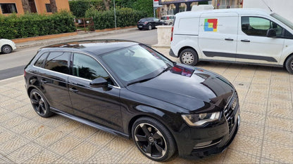 😍MINIGONNE LATERALI PER AUDI A3 8V SPORTBACK IN ABS GREZZO LOOK S3 SLINE😍
