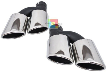 TERMINALI DI SCARICO ADATTO PER AUDI AUDI A6 4G C7 2010-2014 ACCIAIO LOOK S6
