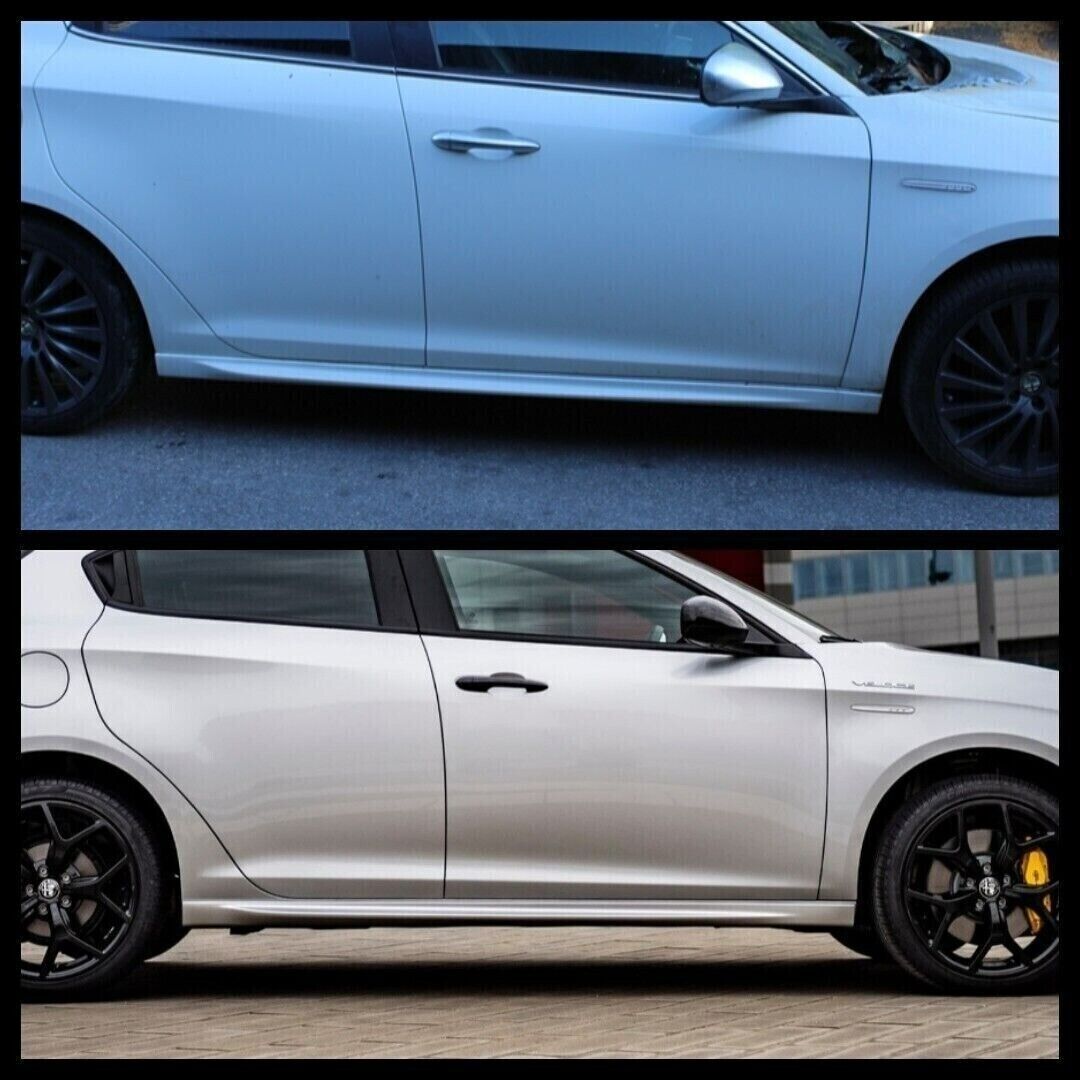 Miniskirts Side Skirts suitable for Alfa Romeo Giulietta Quadrifoglio Verde look 