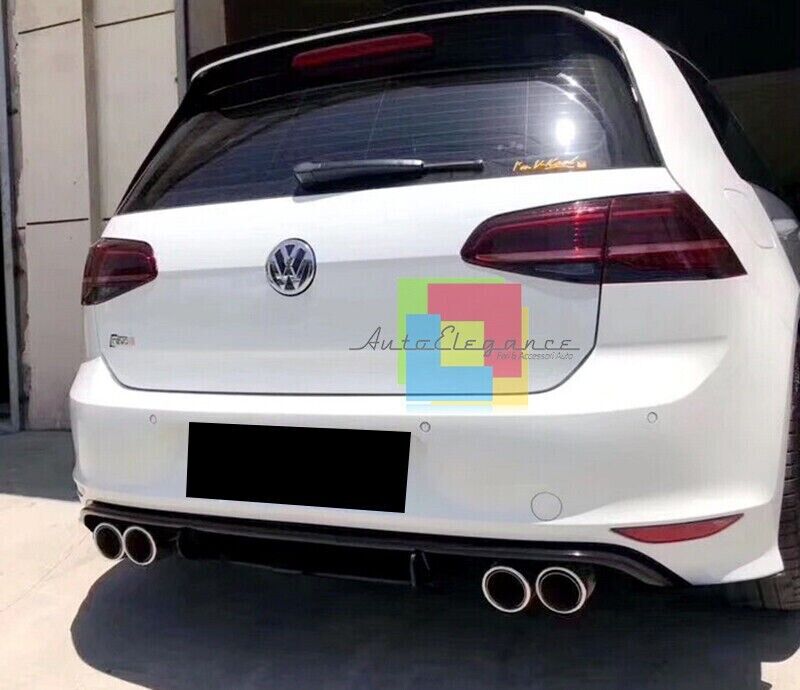 DIFFUSORE ADATTO PER VW GOLF 7.5 LOOK RLINE TERMINALI 2+2 (LISCIO)