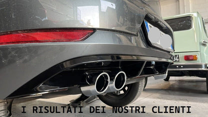 DIFFUSORE ADATTO PER VW GOLF 7.5 LOOK RLINE TERMINALI 2+2 (LISCIO)