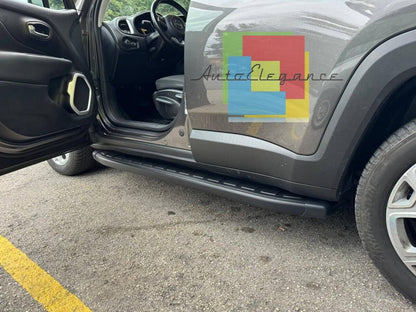 PEDANE LATERALI ADATTE PER JEEP RENEGADE DESIGN SPORTIV LOOK NERO