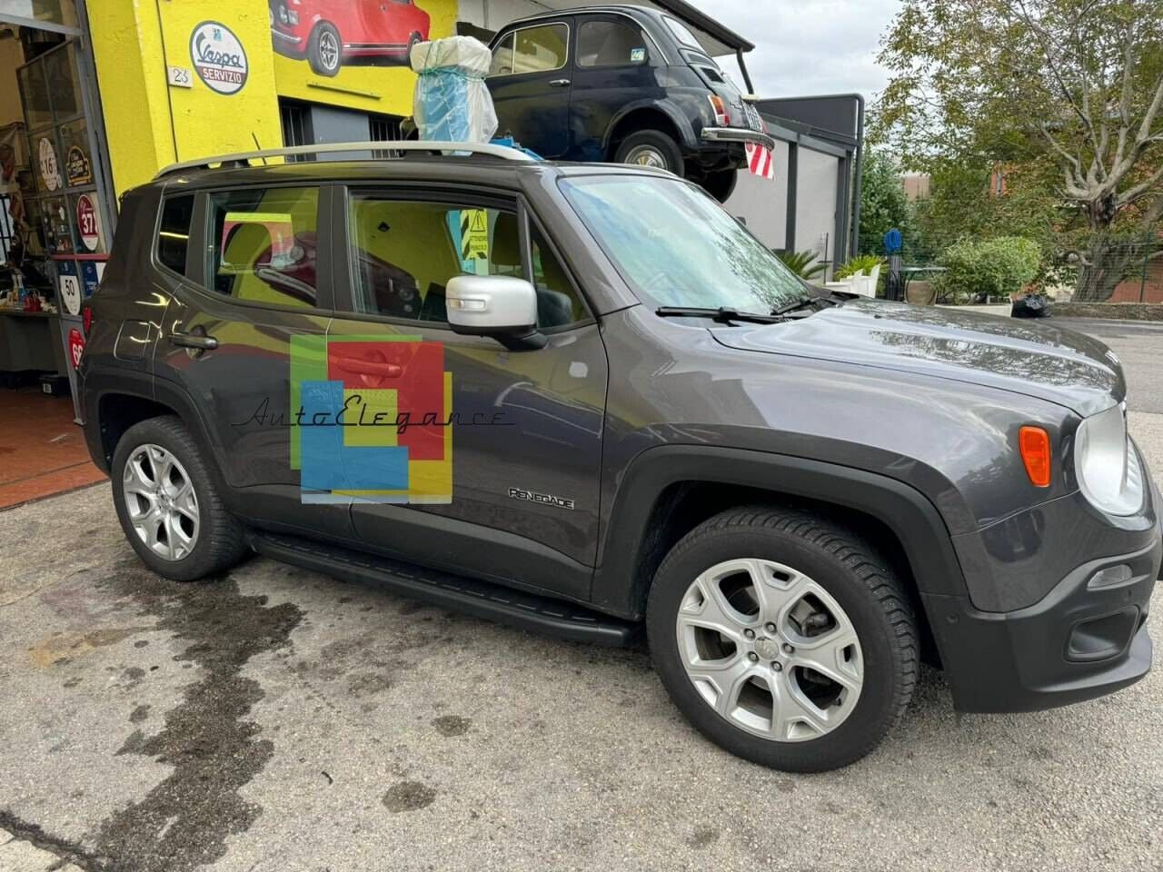 PEDANE LATERALI ADATTE PER JEEP RENEGADE DESIGN SPORTIV LOOK NERO