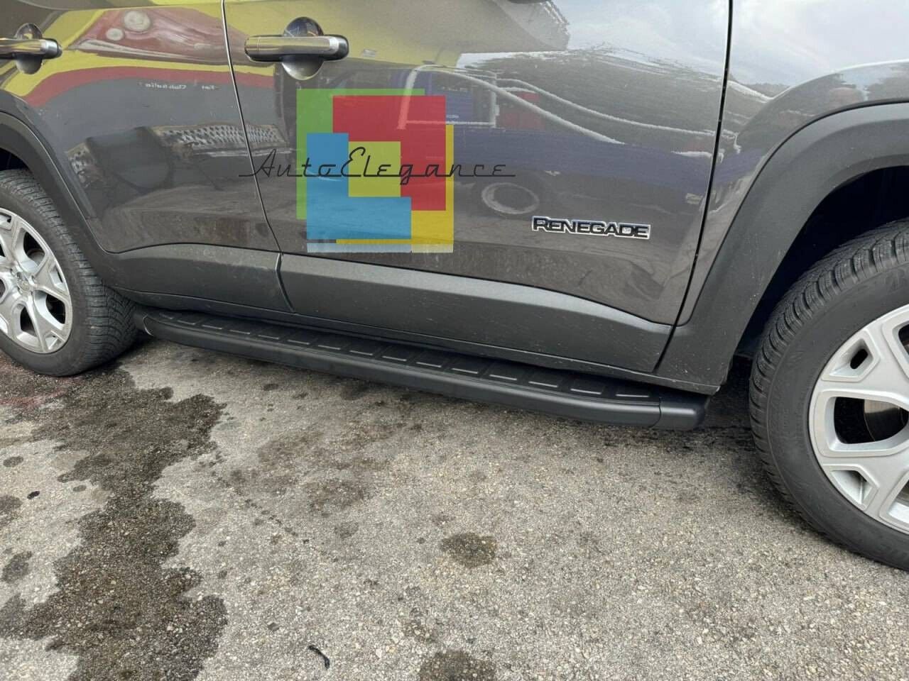 PEDANE LATERALI ADATTE PER JEEP RENEGADE DESIGN SPORTIV LOOK NERO