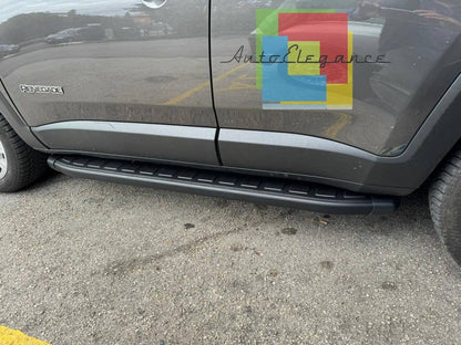PEDANE LATERALI ADATTE PER JEEP RENEGADE DESIGN SPORTIV LOOK NERO