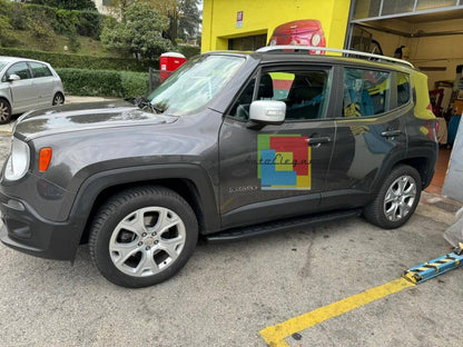 PEDANE LATERALI ADATTE PER JEEP RENEGADE DESIGN SPORTIV LOOK NERO