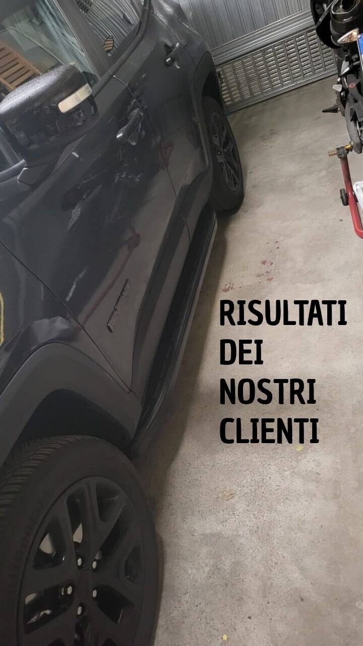 PEDANE LATERALI ADATTE PER JEEP RENEGADE DESIGN SPORTIV LOOK NERO