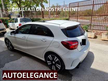 ROOF SPOILER WING SUITABLE FOR MERCEDES-BENZ A-CLASS W176 GLOSSY BLACK LOOK 