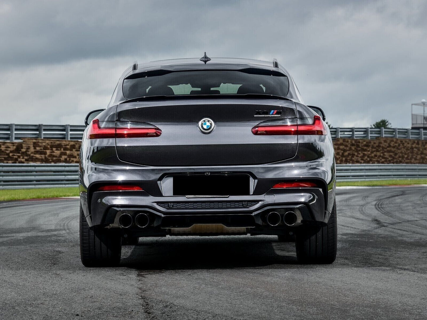 SPOILER BAGAGLIAIO ADATTO PER BMW X4 G02 2018+ LOOK M COMPETITION NERO LUCIDO