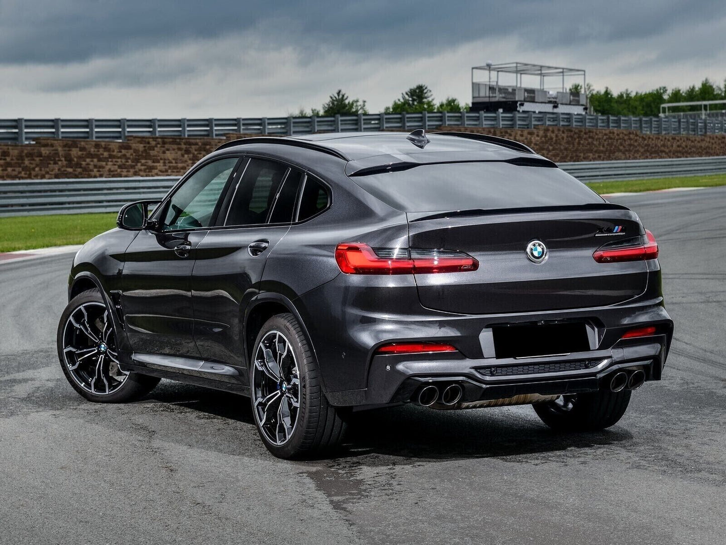 SPOILER BAGAGLIAIO ADATTO PER BMW X4 G02 2018+ LOOK M COMPETITION NERO LUCIDO