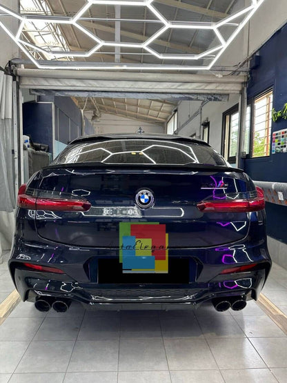 SPOILER BAGAGLIAIO ADATTO PER BMW X4 G02 2018+ LOOK M COMPETITION NERO LUCIDO