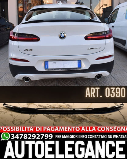 SPOILER BAGAGLIAIO ADATTO PER BMW X4 G02 2018+ LOOK M COMPETITION NERO LUCIDO