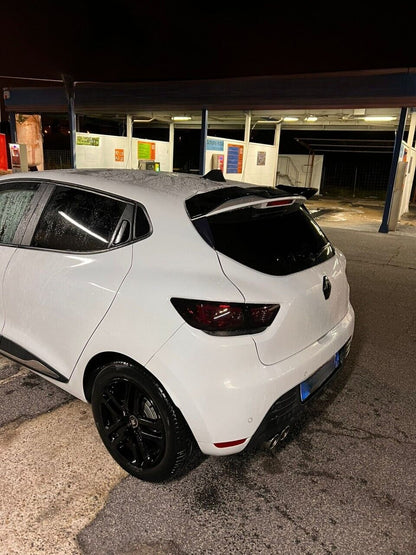 SPOILER SUITABLE FOR RENAULT CLIO 4 IV 2012-2018 GLOSSY BLACK LOOK CUP
