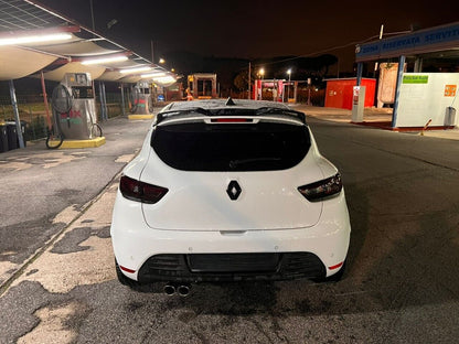 SPOILER SUITABLE FOR RENAULT CLIO 4 IV 2012-2018 GLOSSY BLACK LOOK CUP