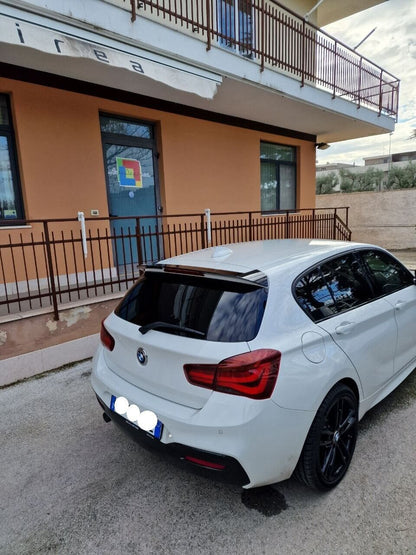 SPOILER SUITABLE FOR BMW 1 SERIES F20 F21 2011-2019 SPORTY GLOSSY BLACK LOOK